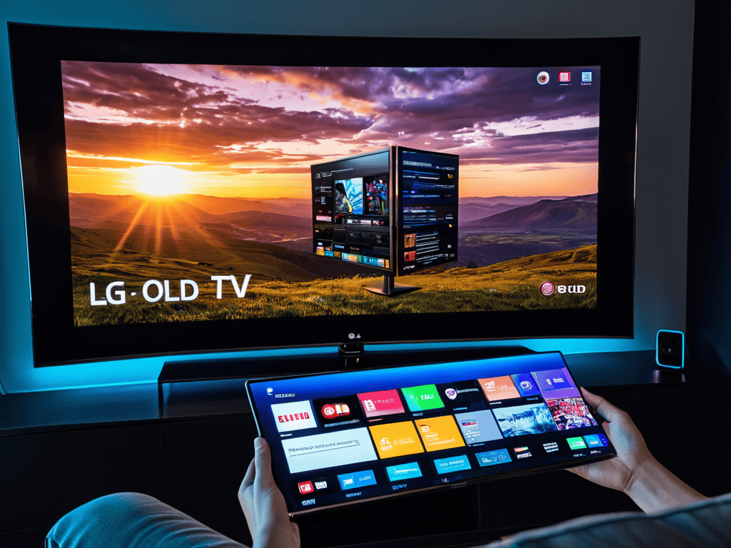LG C4 OLED TV display
