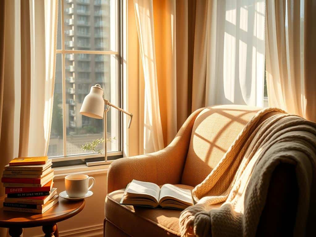 cozy vibes during reading moments