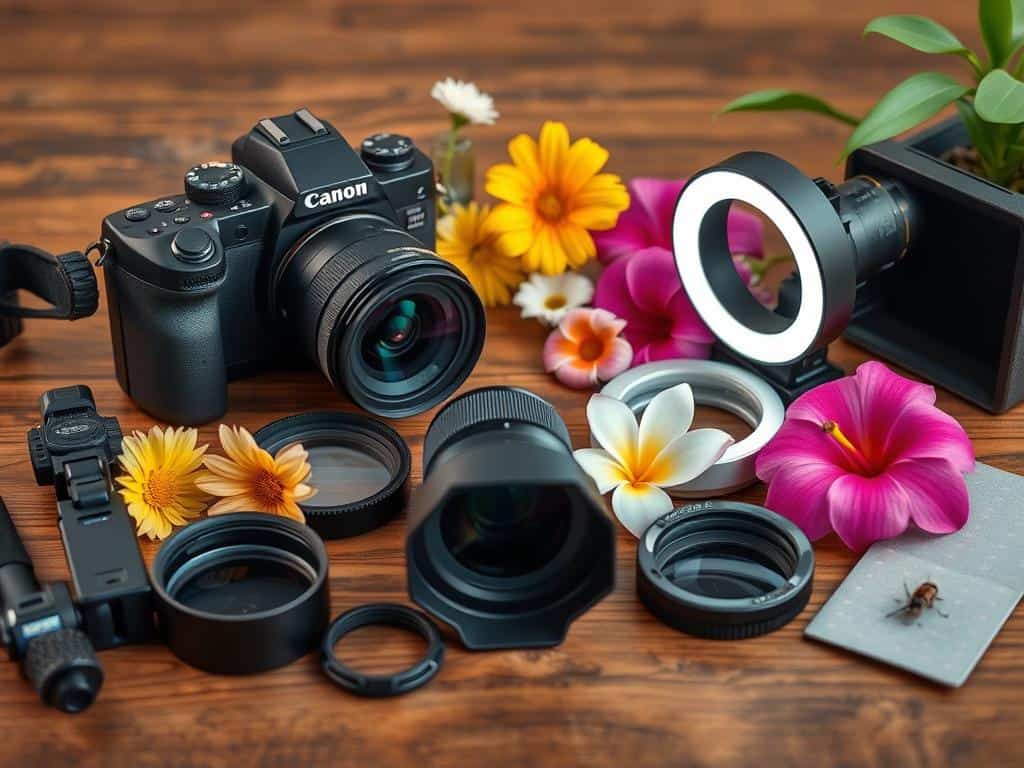 Macro photography gear features