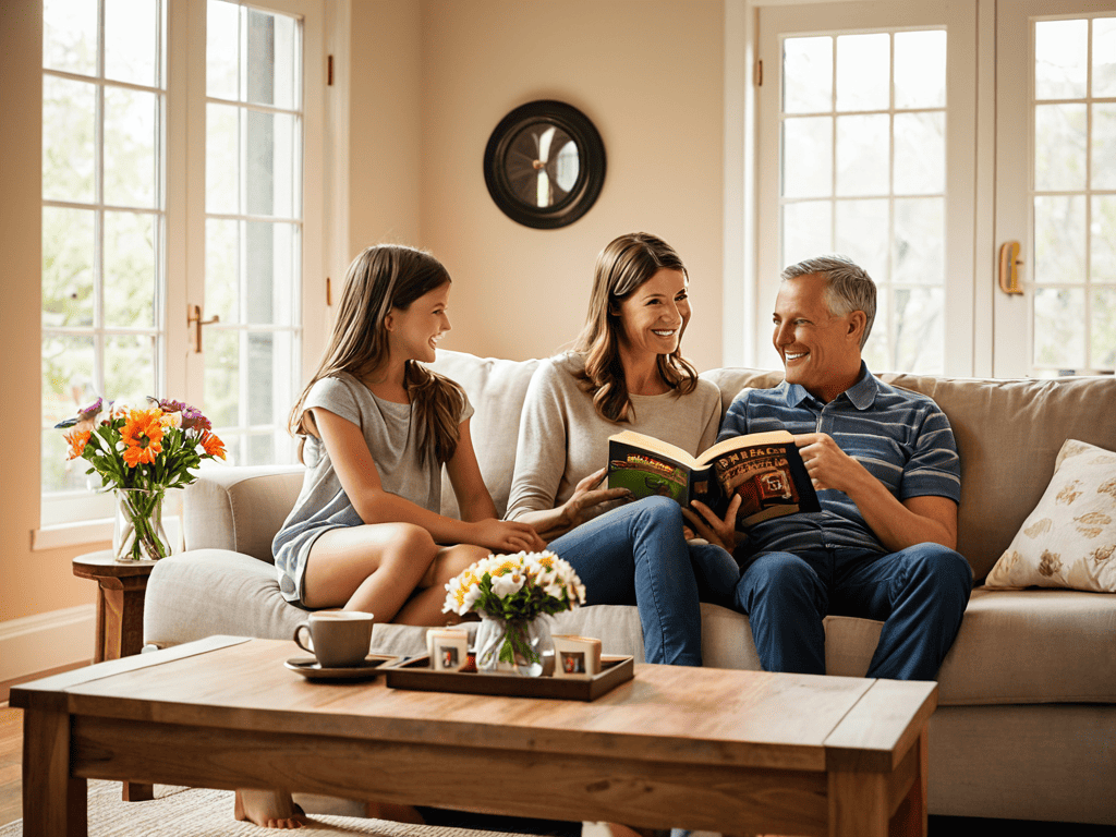 Family lifestyle quality time together