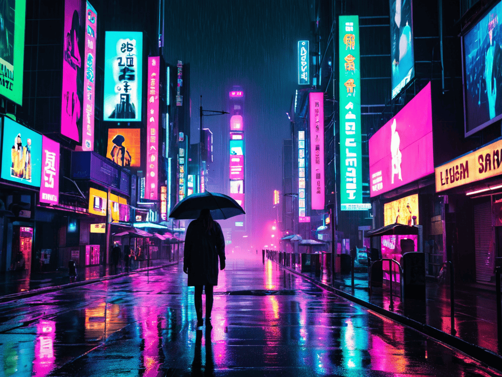 Cyberpunk Graphic Design neon artwork