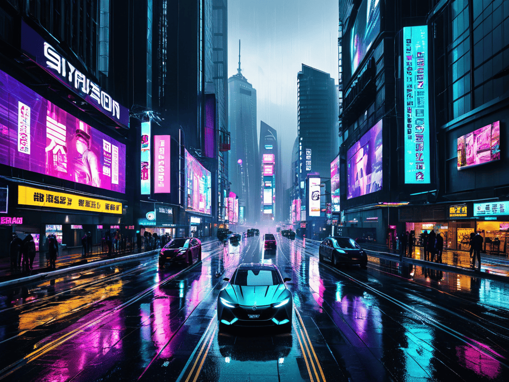 Dark Futuristic Cityscapes