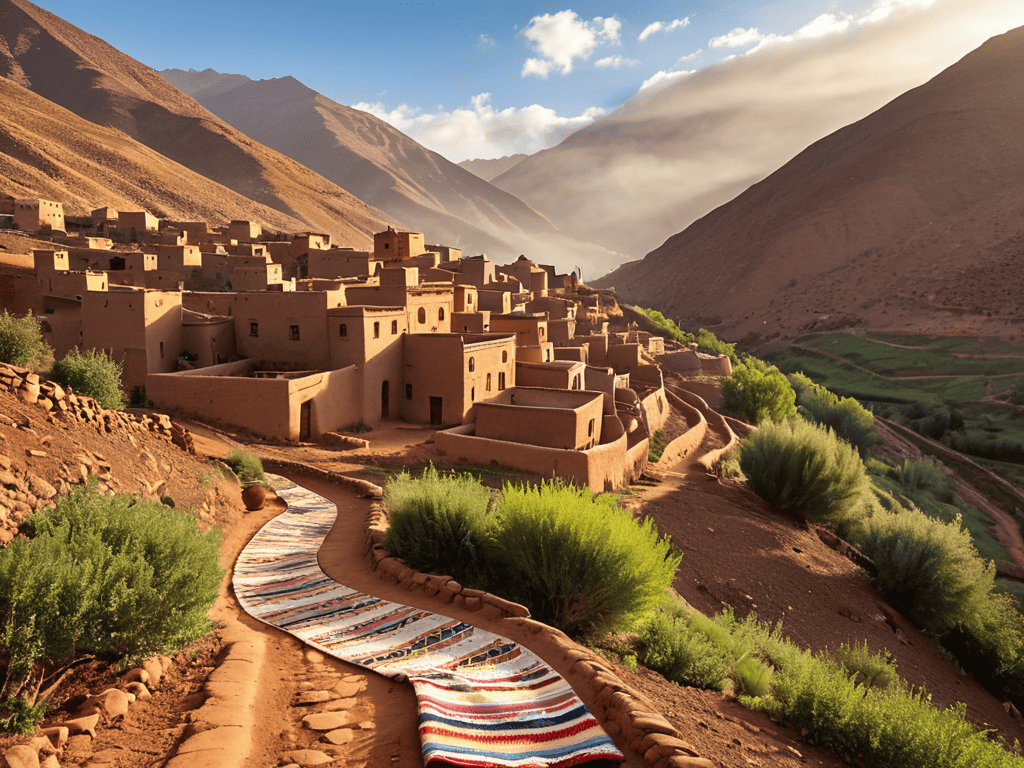 Atlas Mountains Berbers traditional tea ceremony