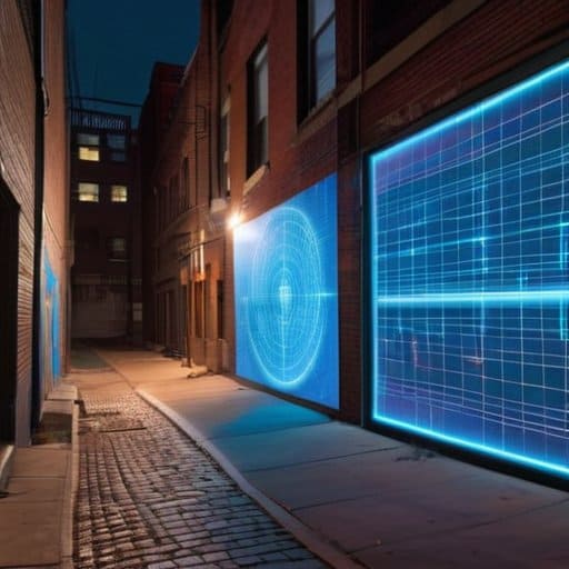 Wrapping It All Up: night walk, brick