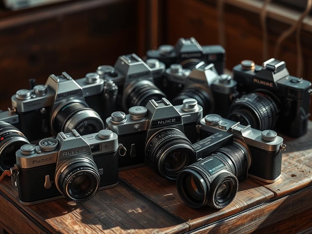 Black and white cameras