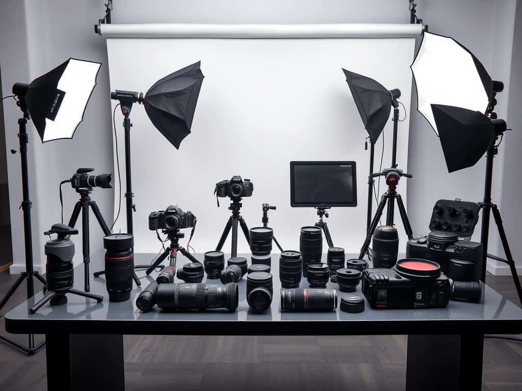 Studio photography gear